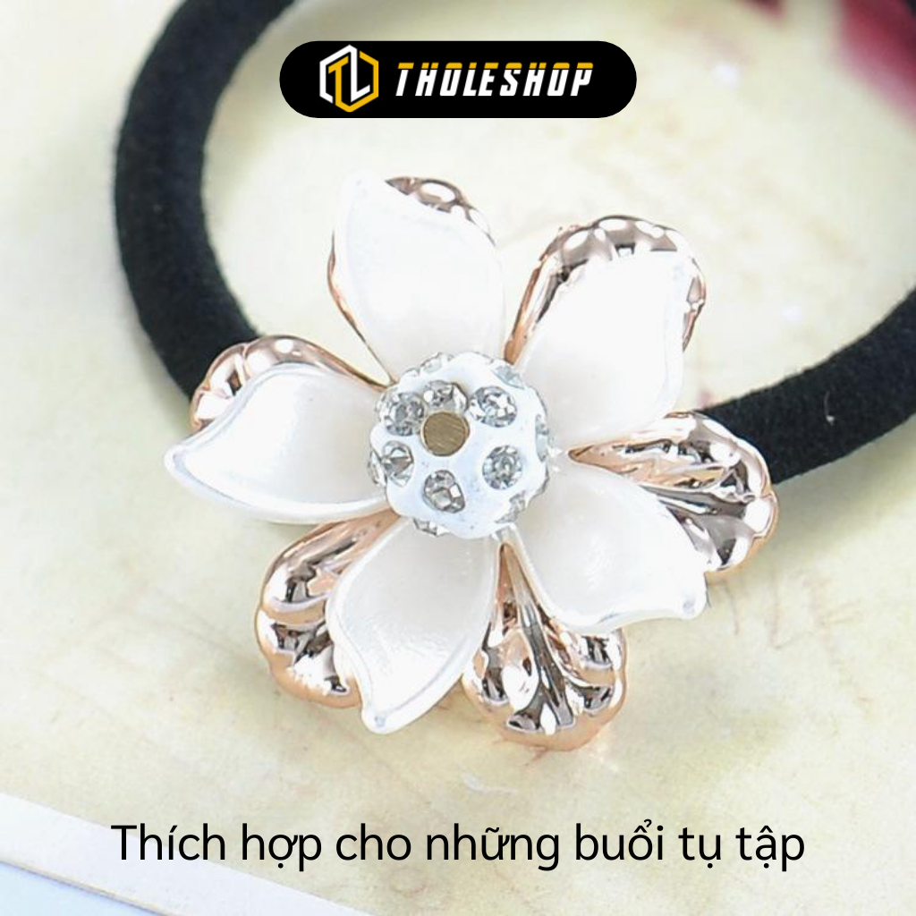 Dây Cột Tóc - Combo 2 Dây Buộc Tóc Cho Nữ Hình Hoa - Dây Thun Buộc Tóc Mềm - Phụ Kiện Tóc
