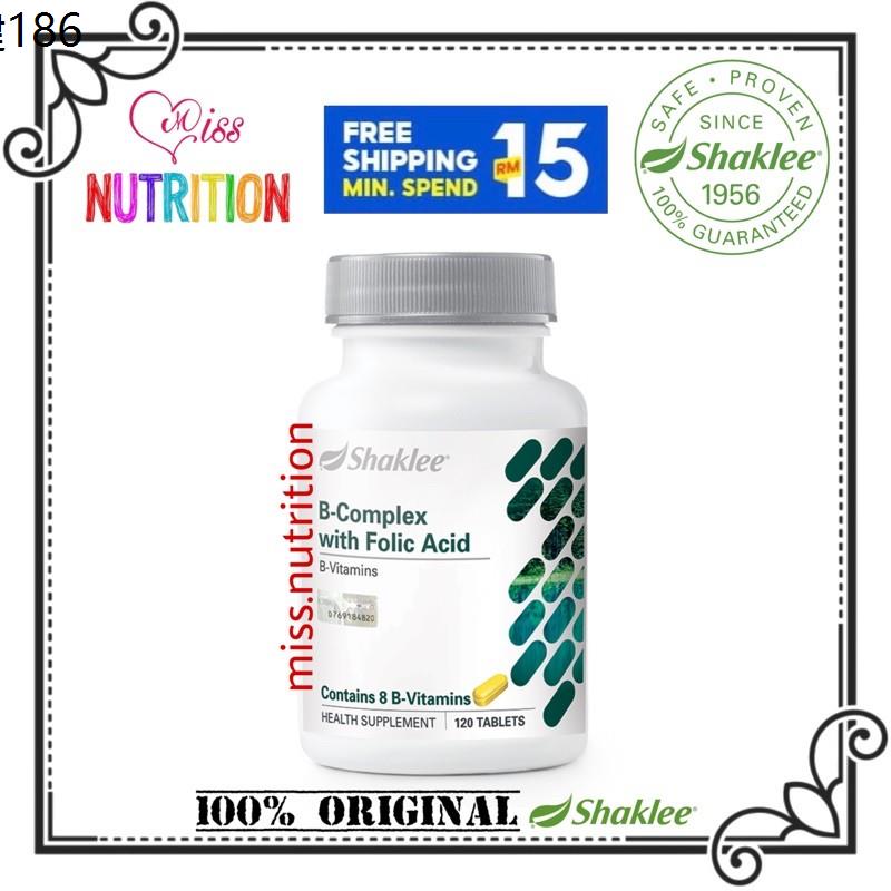 ❅ B Complex Shaklee (120 tablets) with FOLIC ACID - Kesuburan