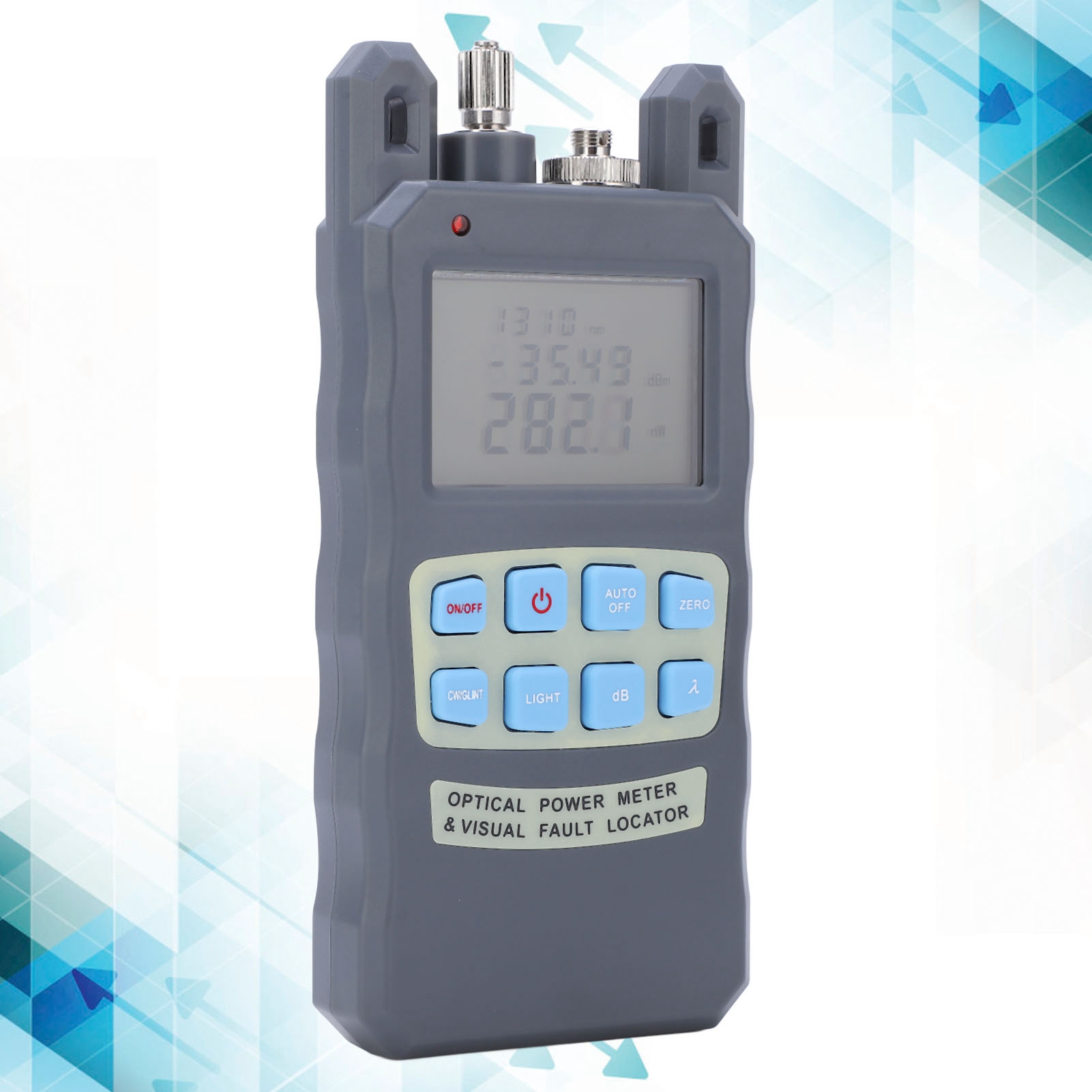 Máy đo công suất sợi quang cầm tay Nguồn sáng mạnh Bước sóng 850nm-1625nm Giao diện chuẩn 2 5mm mạnh mẽ Bộ kiểm tra cáp quang chính xác cho mạng