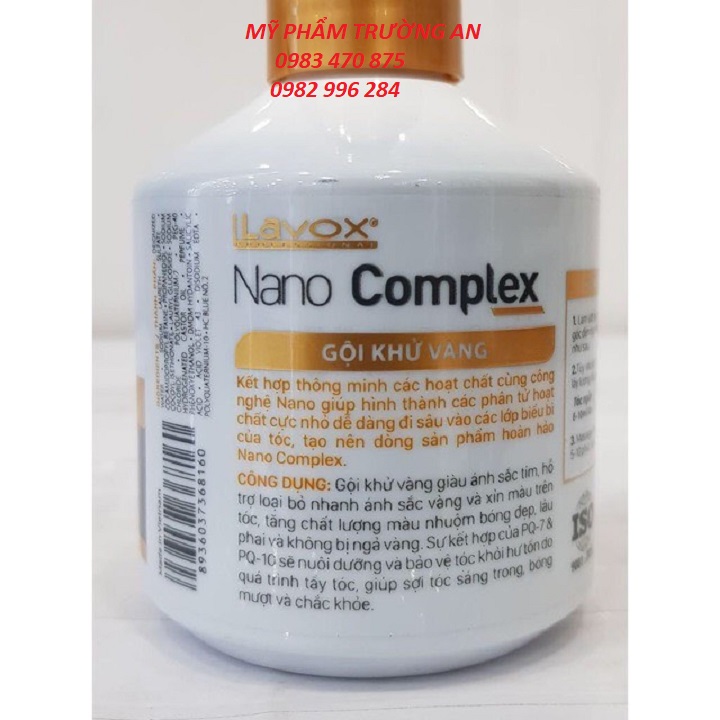 DẦU GỘI KHỬ VÀNG LAVOX COMPLEX 200ML