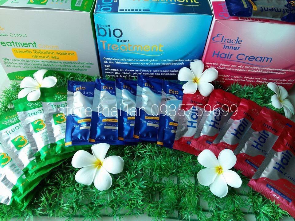 Ủ tóc gói Bio Super Treatment MÀU XANH Thái Lan