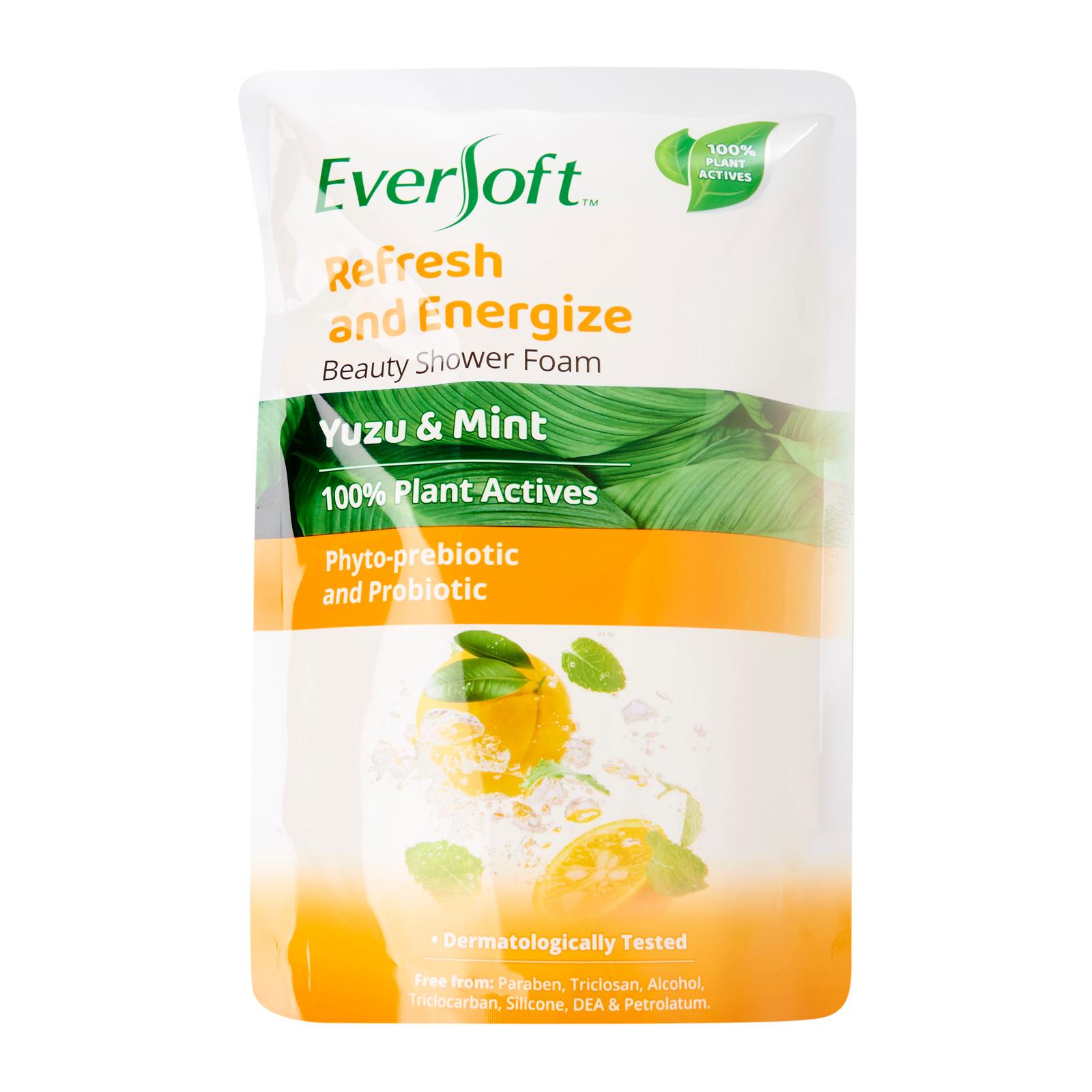 Eversoft Beauty Shower Foam Yuzu And Mint Refill Pack 800ml Lazada