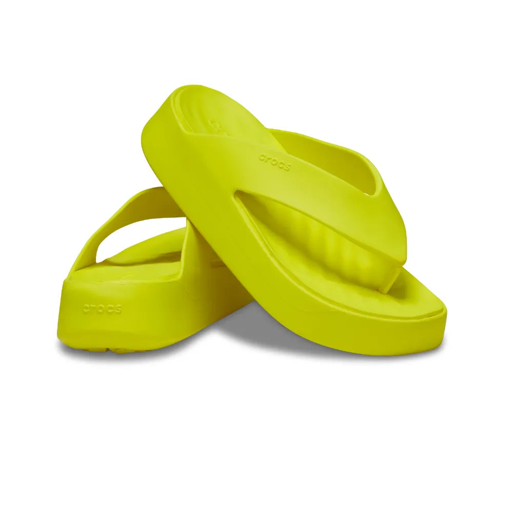 Dép Xỏ Ngón Nữ Crocs Getaway Platform - Acidity - 209410-76M