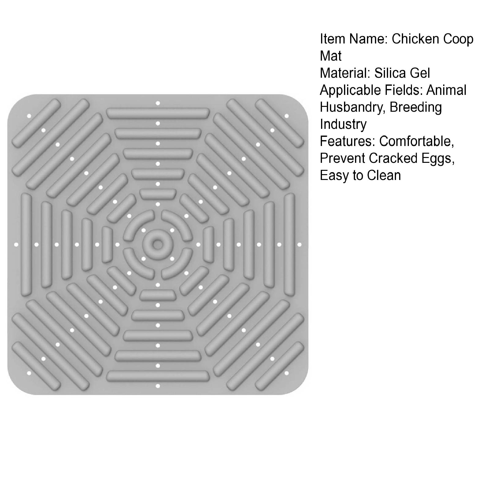 Air Circulation Chicken Mat Crack-proof Chicken Mat Comfortable Bedding Easy to Clean Prevents Egg Cracking Ideal for Buyers.