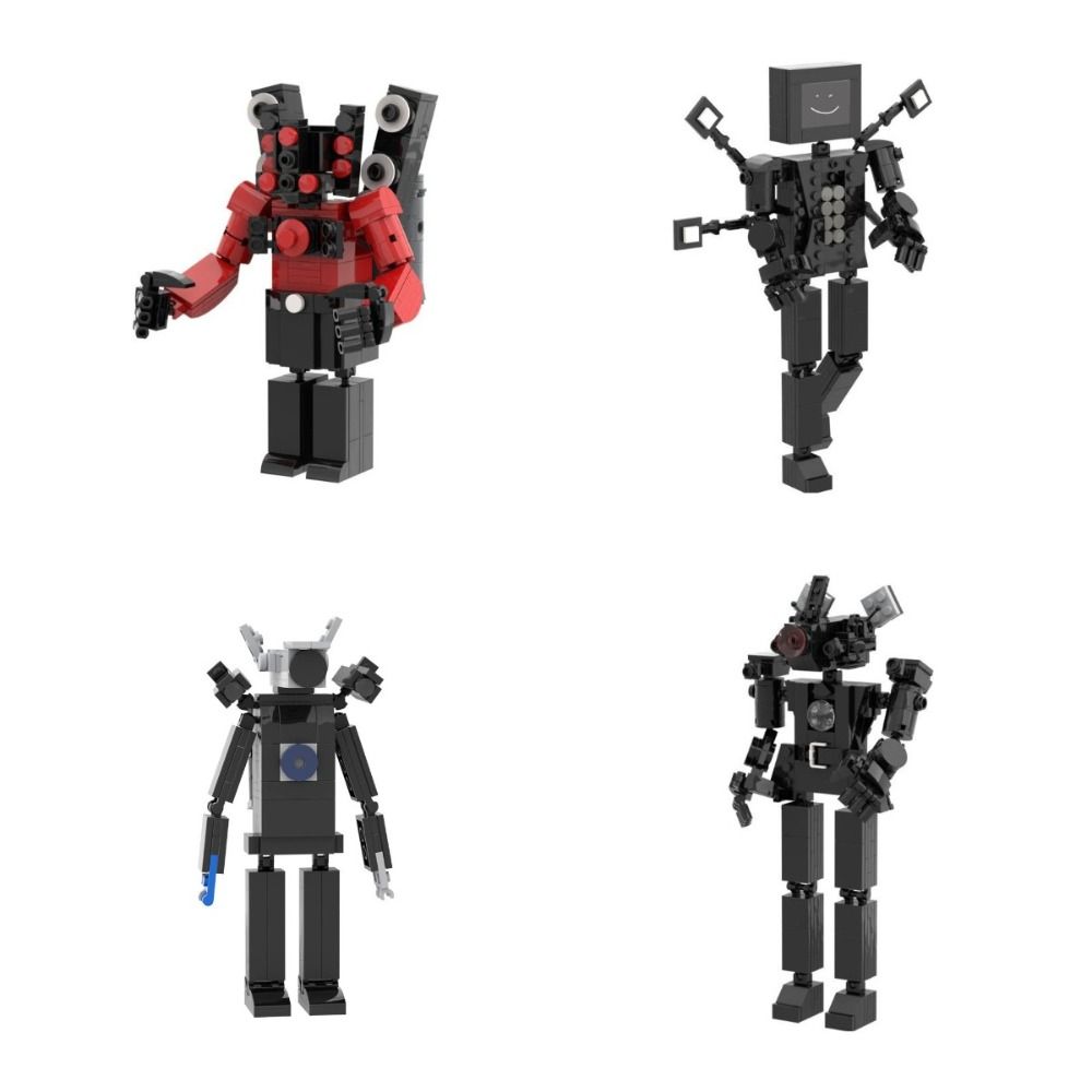 LOVEYOUG Removable Heavy Strategic er Model Plastic Model Speakerman Titan Model Intelligence Development Toy DIY Building Toys Toy for Children