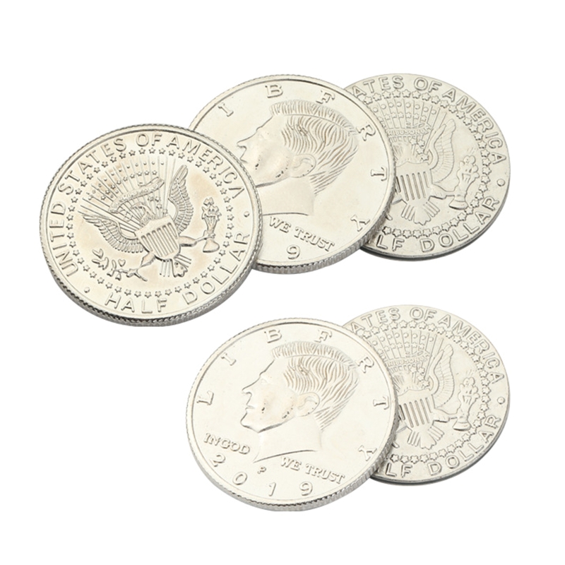 Magician’s Coin Magic Tool Magic Trick Props Close-up Toy for Street Performance