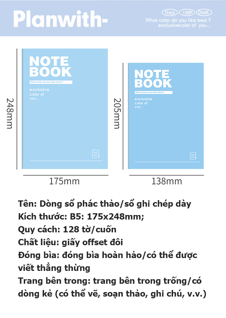 Cuốn sách dày Notebook, Cao -Value Student Sao notebook, Sách trống