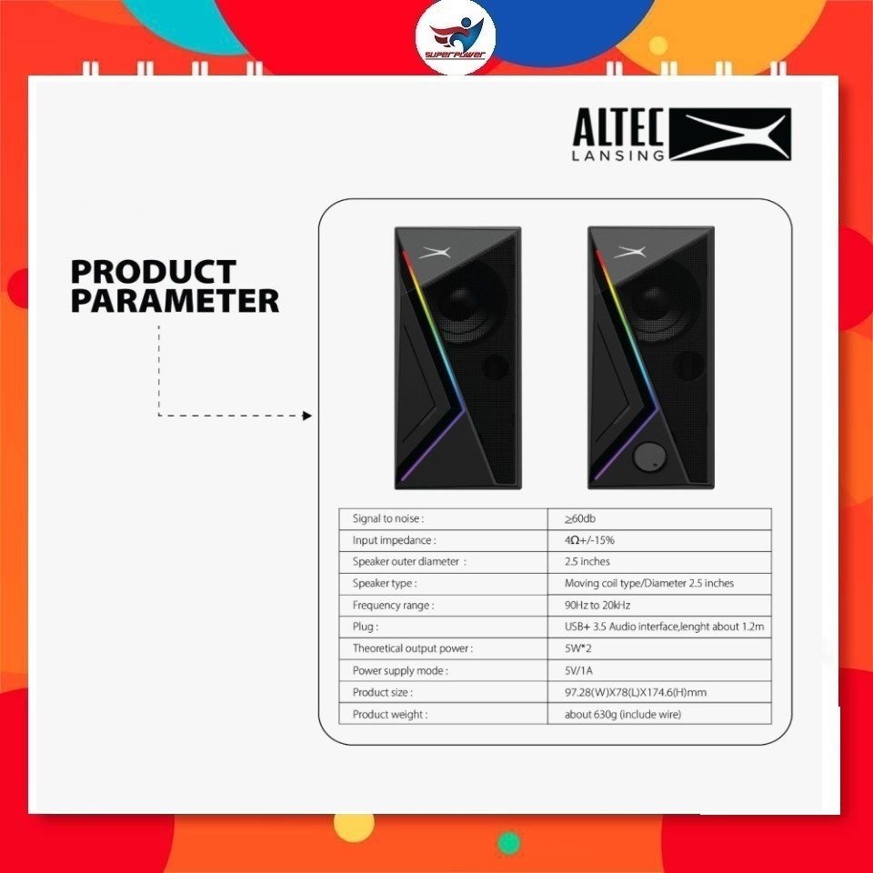 Loa vi tính - loa altec lansing algs 9802 usb