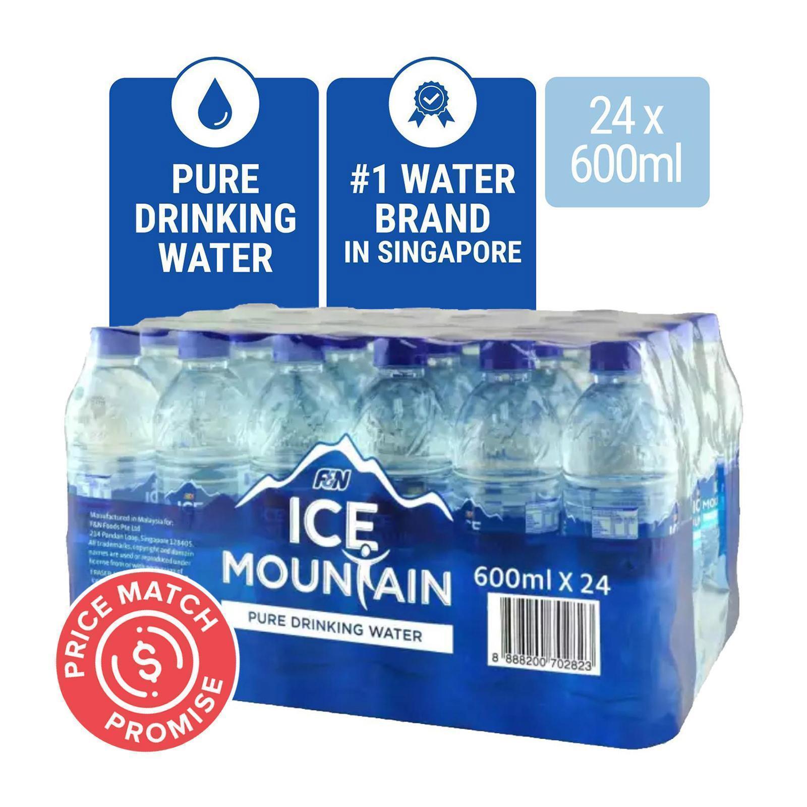 Ice Mountain Drinking Water 600ML x 24 Lazada Singapore