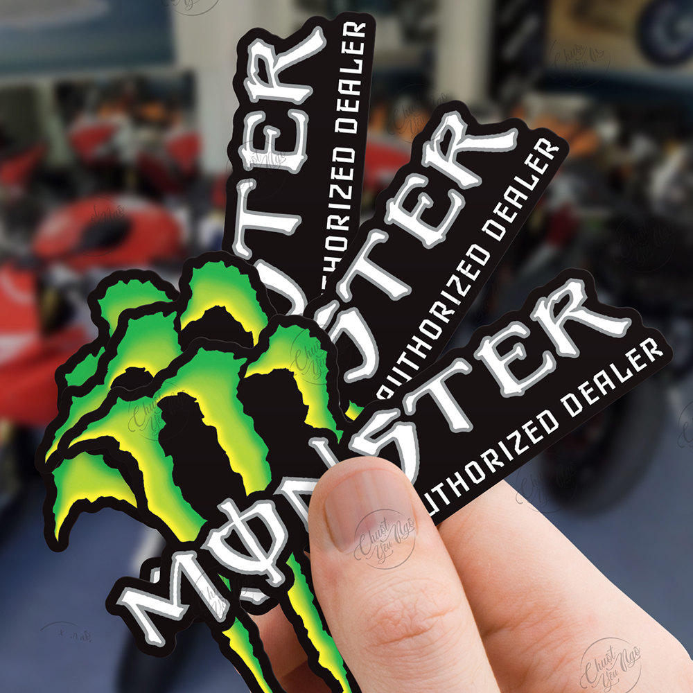 Combo 20 logo tem xe decal trang trí xe máy