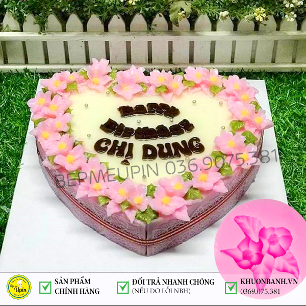 Khuôn silicon hoa dừa cạn