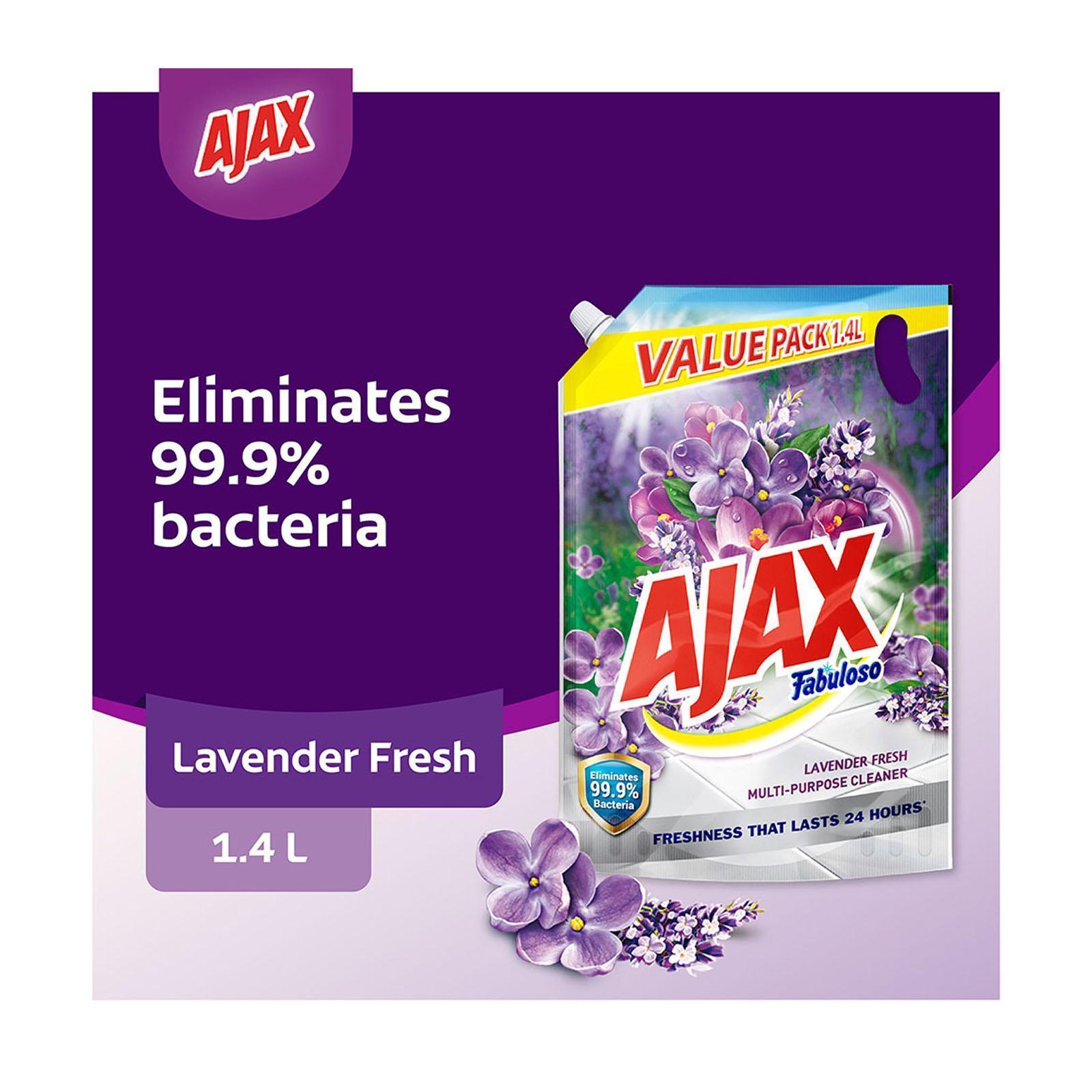 Ajax Fabuloso Lavender Multi Purpose Disinfectant Floor Cleaner 1.4L Refill (Laz Mama Shop