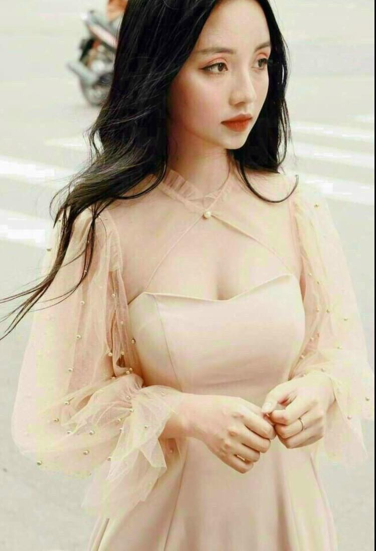 Đầm bánh bèo xòe phối lưới cổ tàu xinh xinh fashionzero