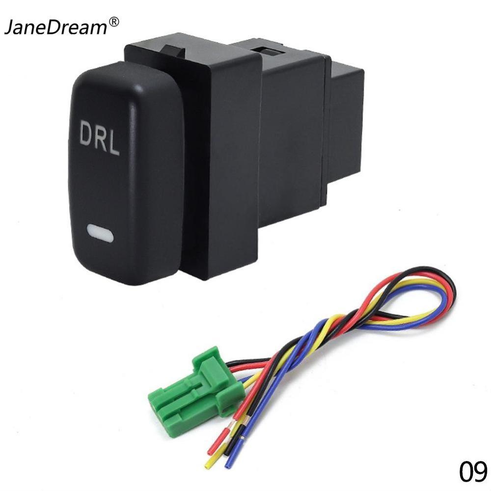 JaneDream Car Power Supply Electronic Trunk Tailgate Automatic Headlight Switch Button For Mitsubishi Zinger Lancer Fortis