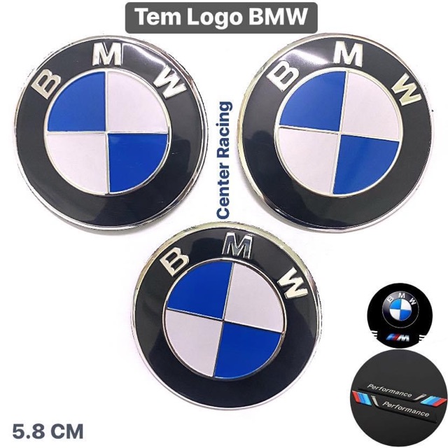 { Đại Lý Cấp 1 }Tem nổi 3D logo BMW chất lượng cao