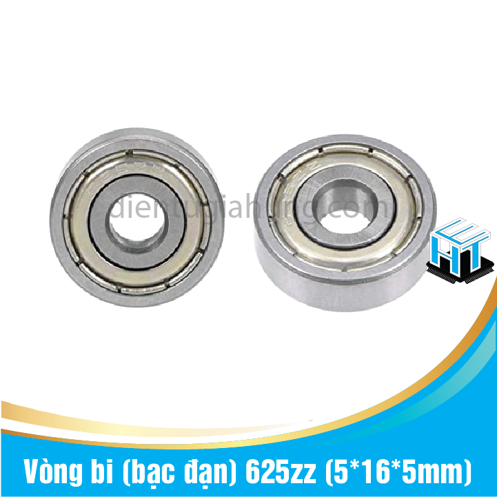 Set 2 cái Vòng bi (bạc đạn) 625zz (5*16*5mm)(2 cái)