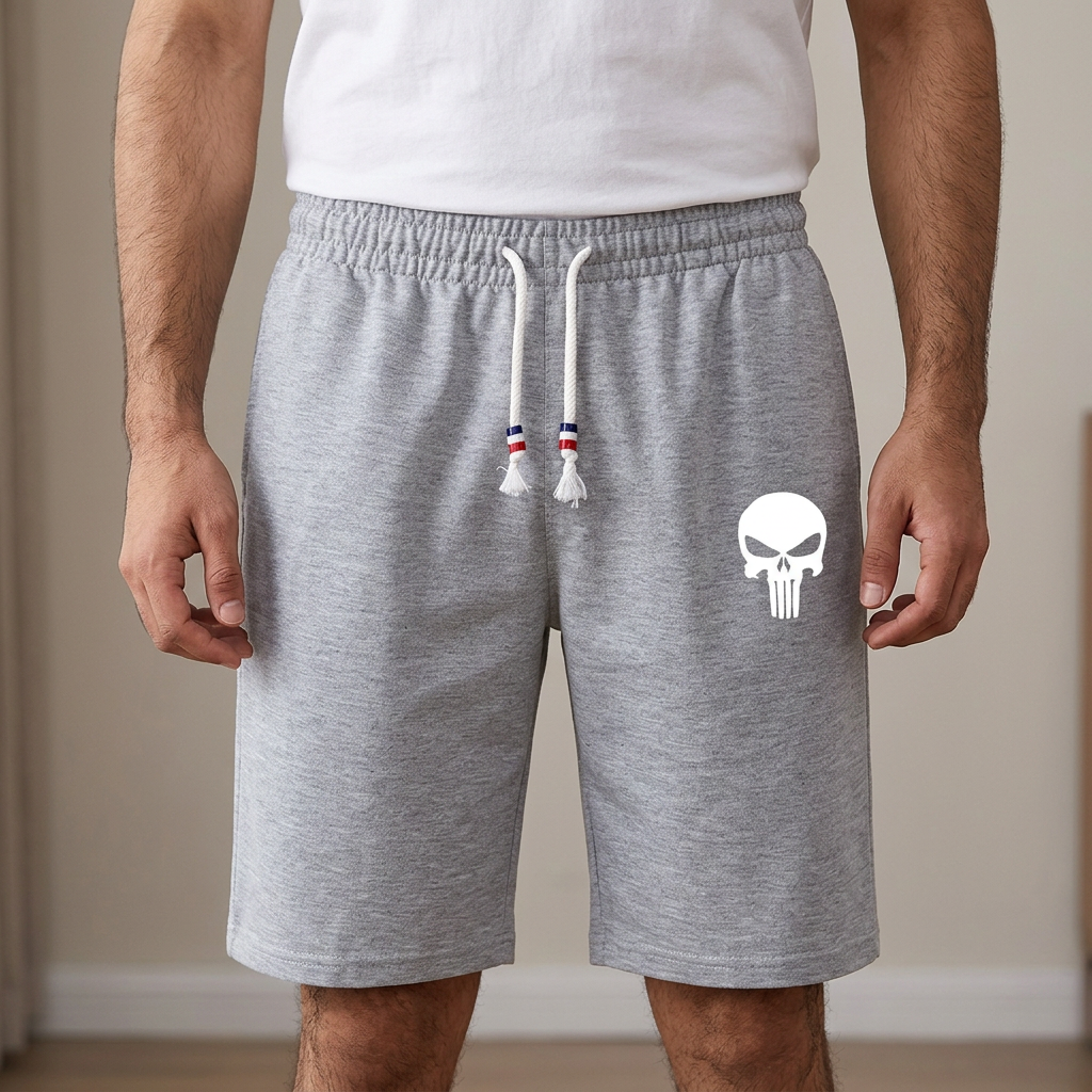 Pack of 2 Shorts for men - summers shorts for boys - black & gray shorts