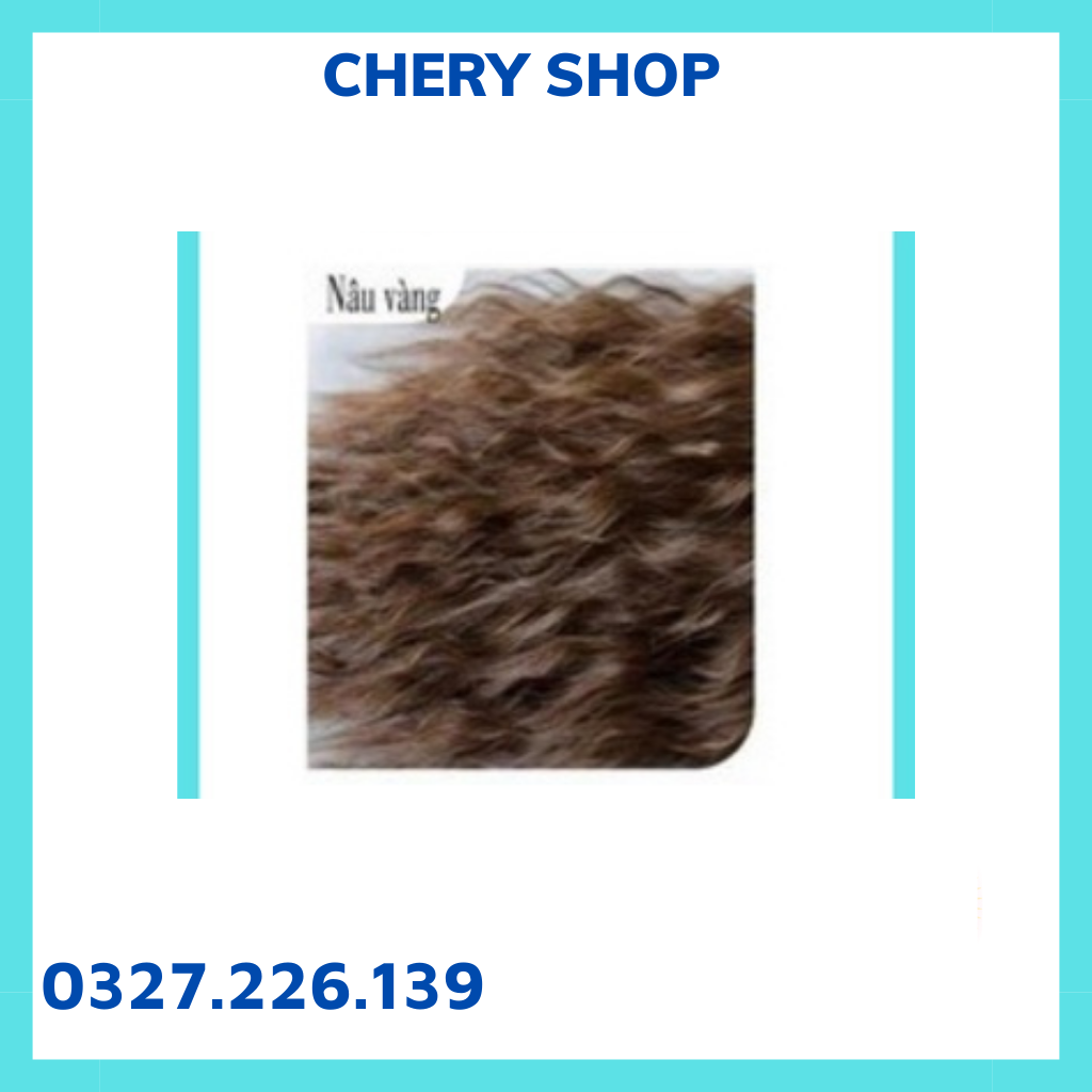 Tóc giả đẹp, tóc cột xù sóng 40cm cho nữ dày và mượt làm bằng sợi tơ cao cấp mã M022