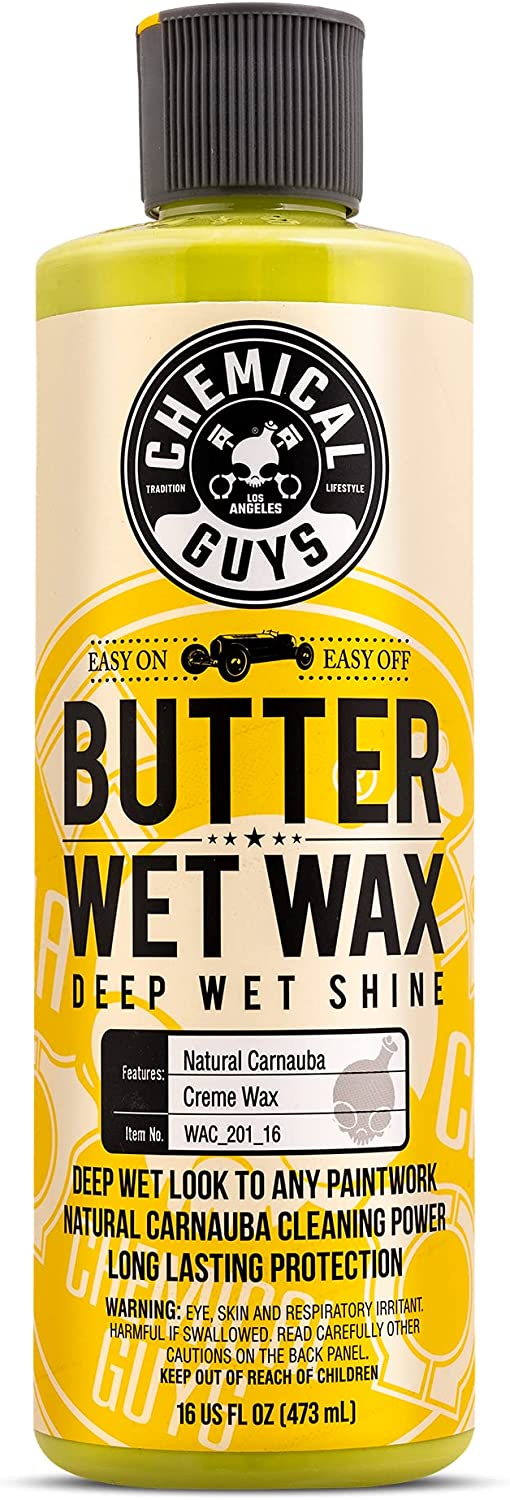 Chemical Guys Butter Wet Wax Liquid Cream Car Wax (Safe for all