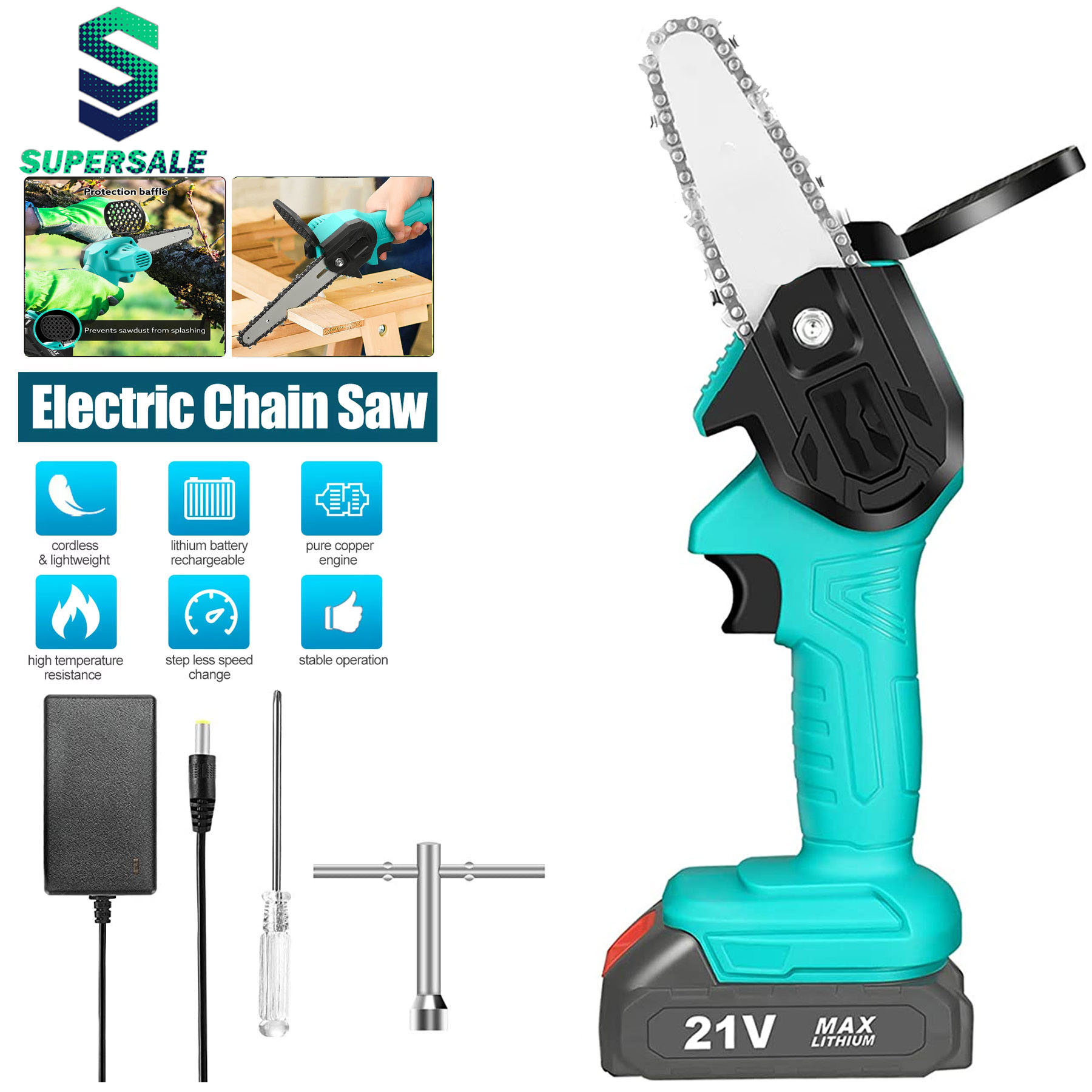C100 Portable Mini Electric Chainsaw 