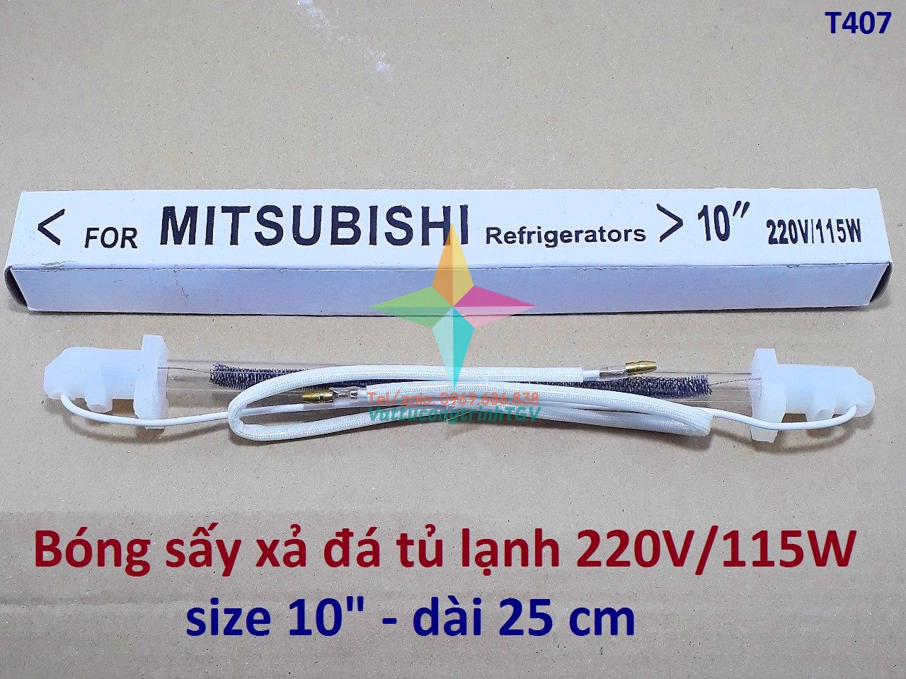 Bóng sấy xả đá tủ lạnh 220V các cỡ 8-10-11-12-13-14-16 inch