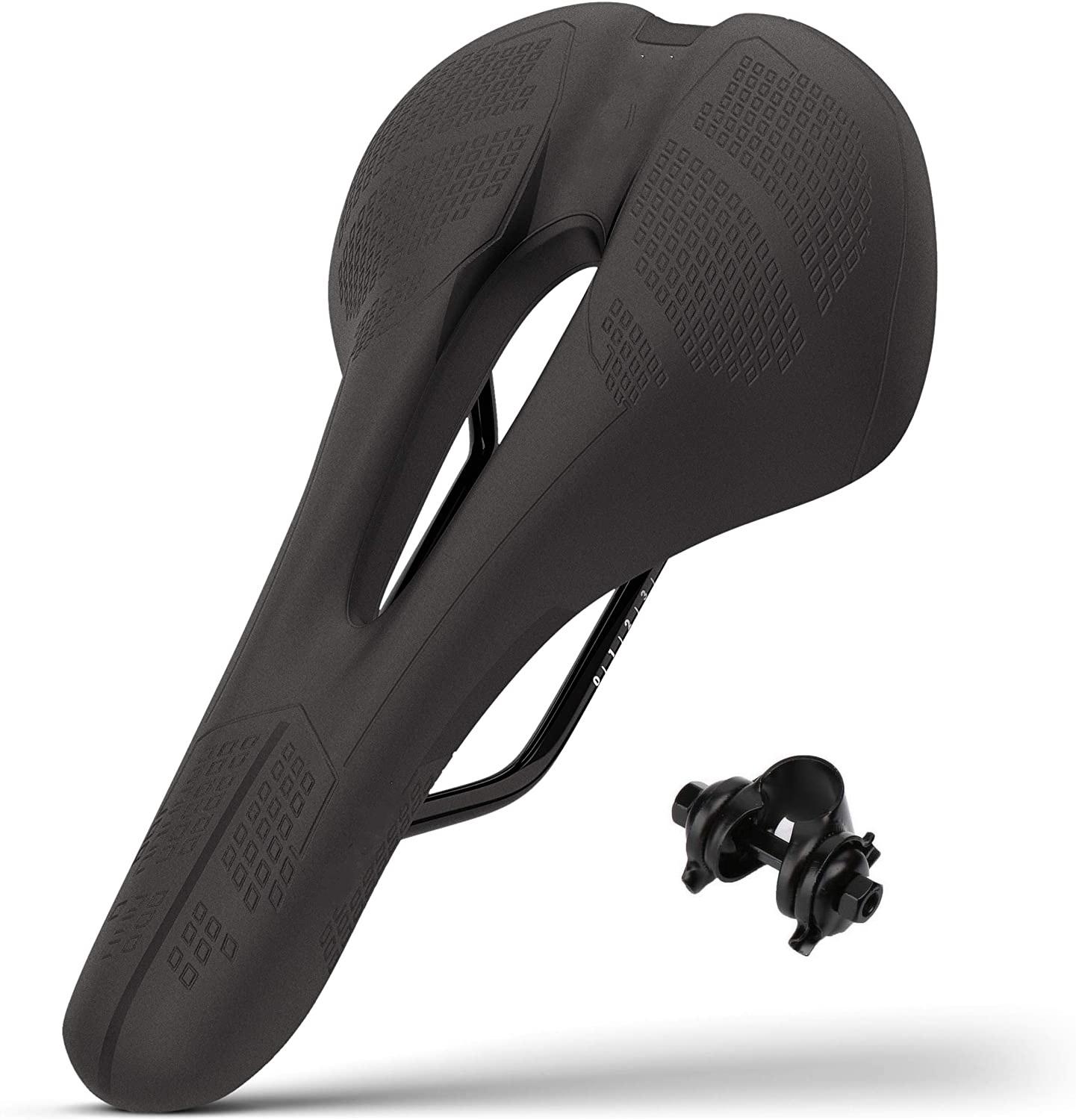 Fitfort Bicycle Seat Pad Soft Padded Extra Wide Comfort Memory Foam Bike Saddle 