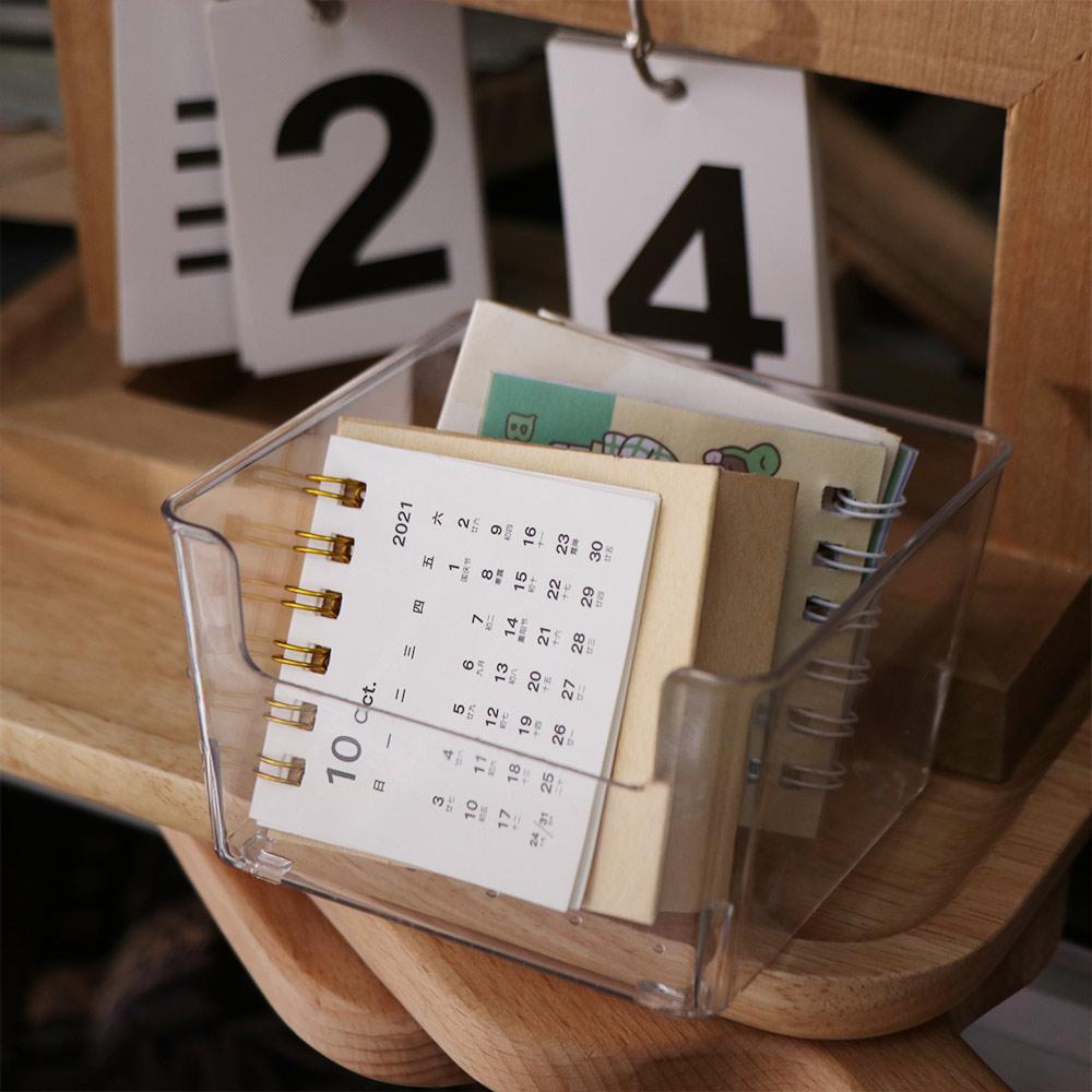 Chic Acrylic Note Holder Efficient Waterproof Clear Note Box Card Paper ...