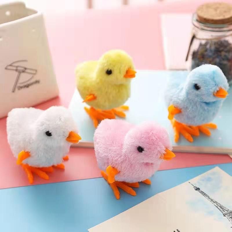 Gà con biết nhảy, đồ chơi gà vặn cót nhảy lon ton cho bé