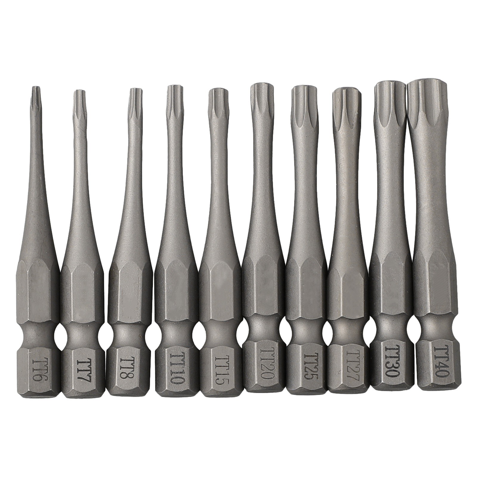 Torx Security Head Screwdriver Bit 1/4 Inch Alloy Steel Drill Set Hex Shank