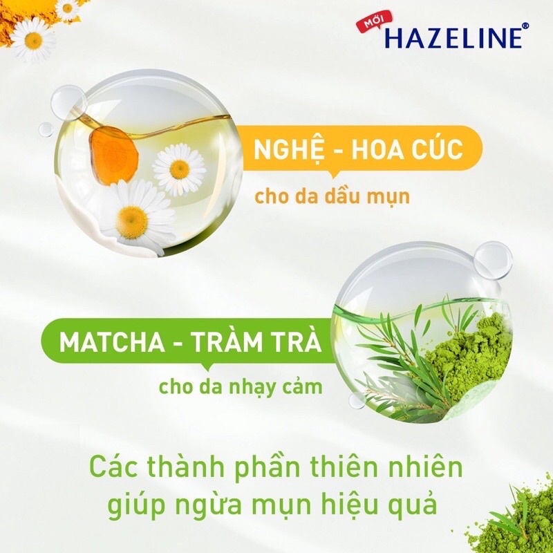 [Mẫu mới] Sữa rửa mặt Hazelin (Nghệ kiwi, Matcha lựu đỏ)