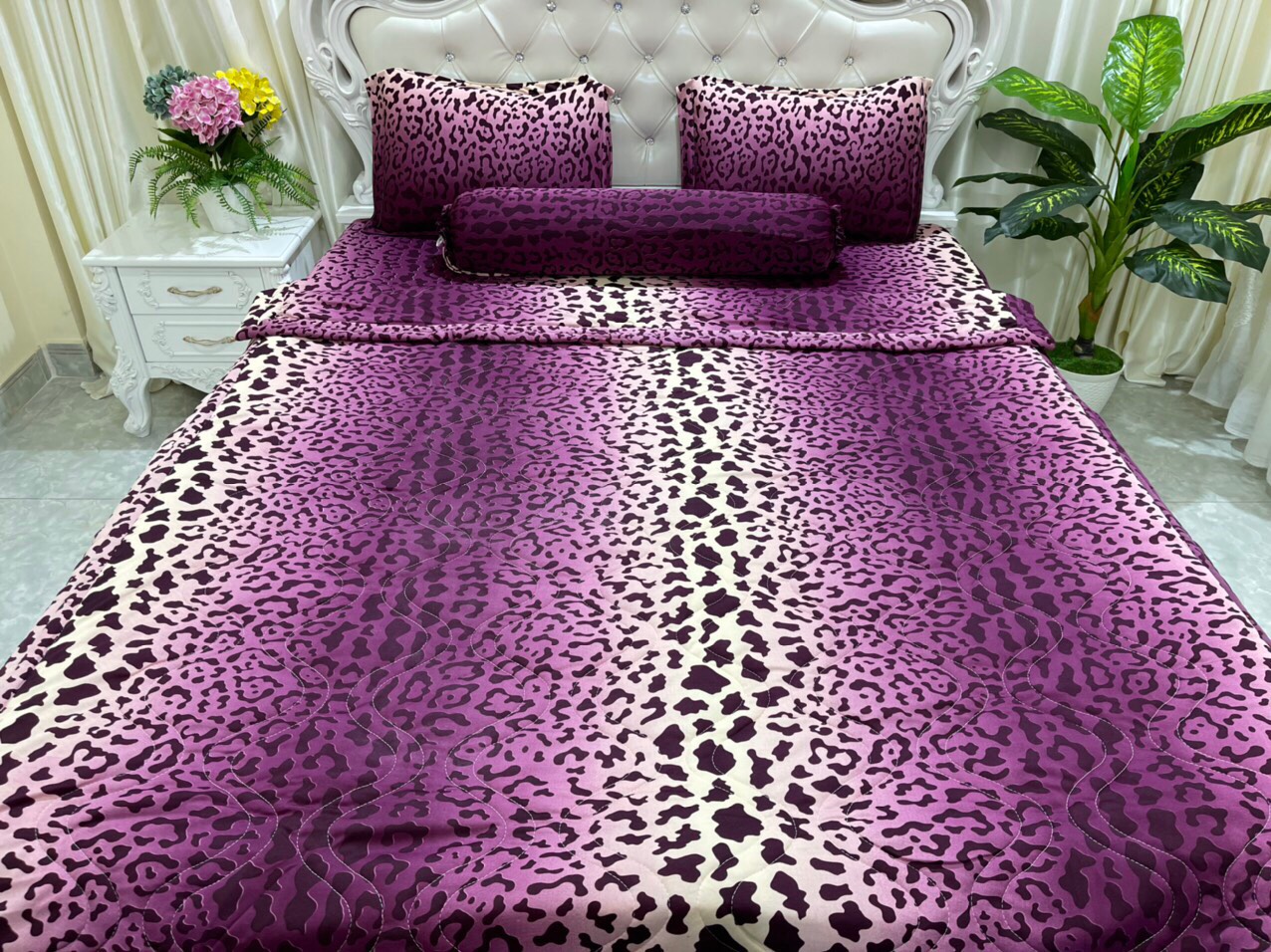 Bộ drap ga thun Hq [BEO MỚI] 4 món vải đẹp