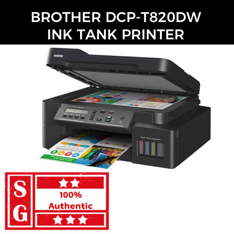 Brother DCP-T820DW Wireless Ink Tank Multifunction Printer Brother ...