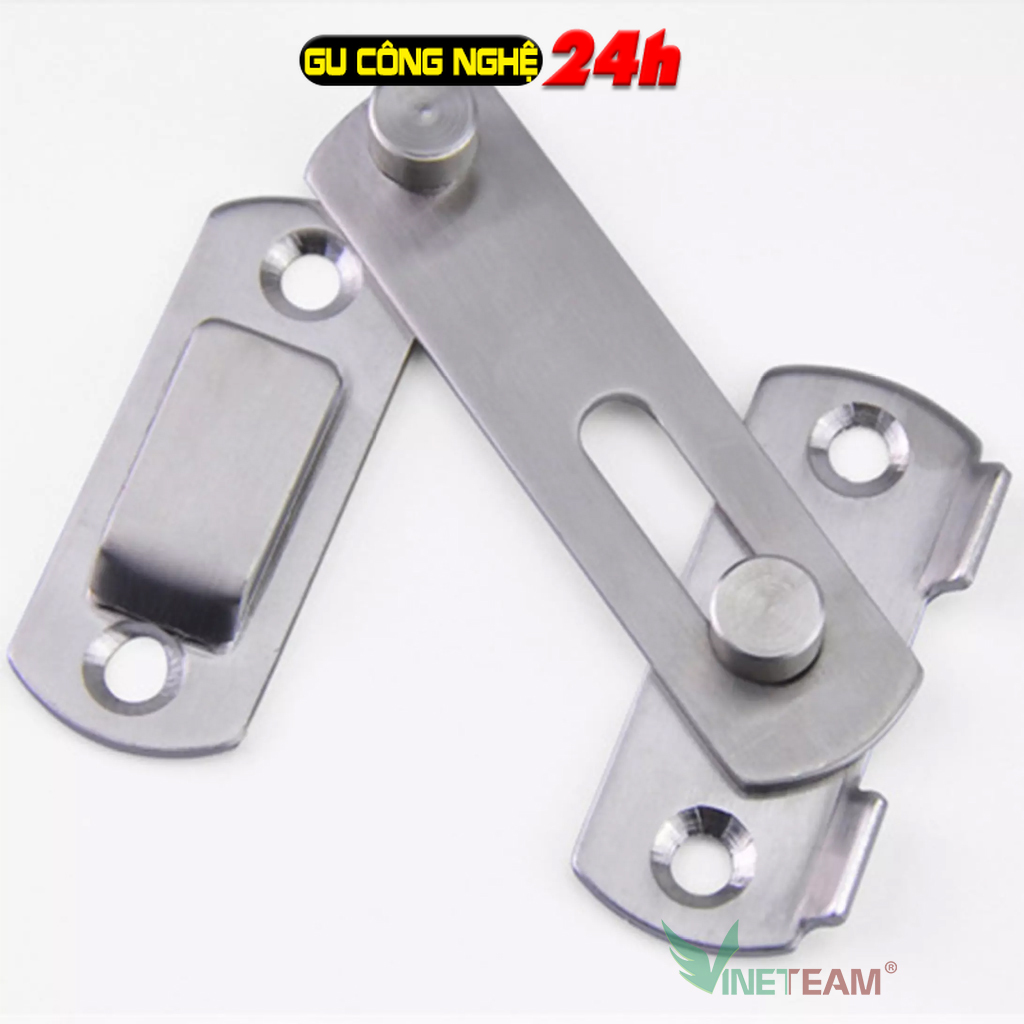 Chốt cửa an toàn bền đẹp chốt khoá cài tự động cửa có lỗ then chốt cài thép không ghỉ giá tốt