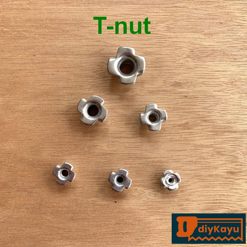 M3 M4 M5 M6 M8 M10 Tnut Four Jaw Claw Prong 4 Blind T Nut Tee Carbon