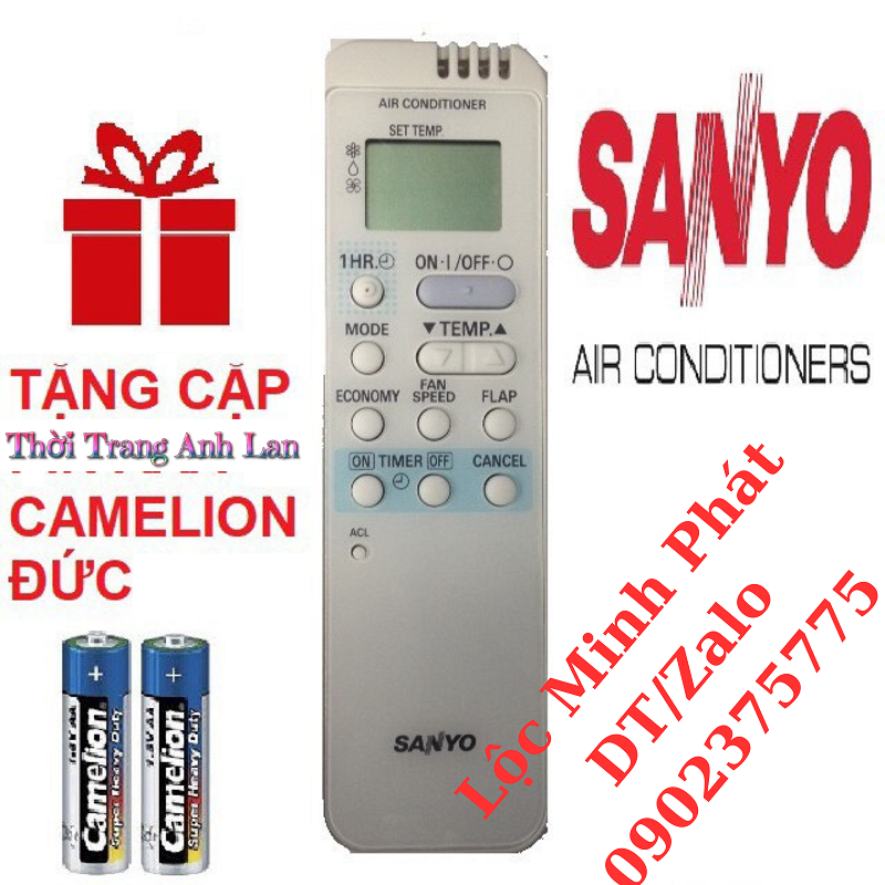 Remote Điều khiển điều hoà sanyo