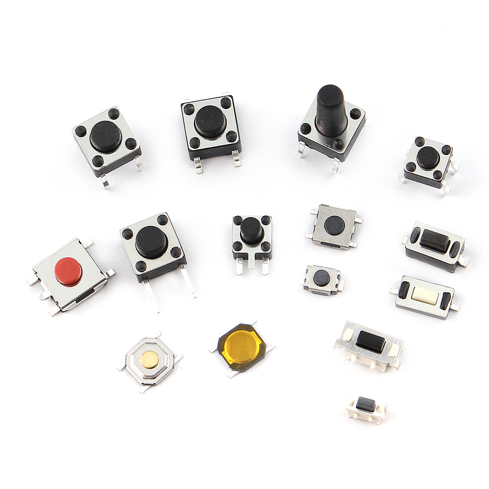 125pcs/lot touch switch/Micro Switch /push buttons switches 25 Types Assorted kit 2x4/3x6/4x4/6x6 for DIY Tool package
