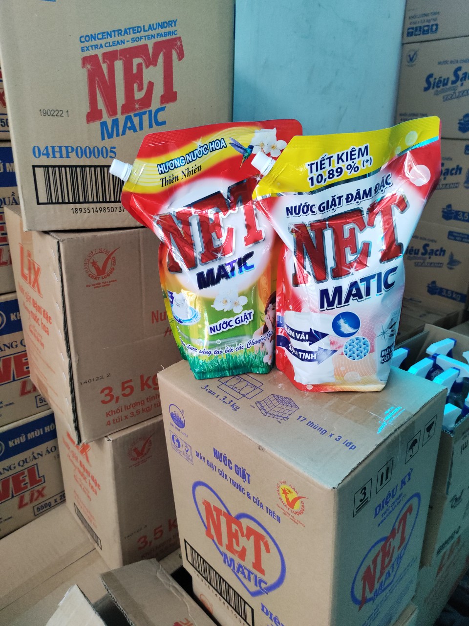 Túi  Nước giặt đậm đặc NET Matic 2,4kg