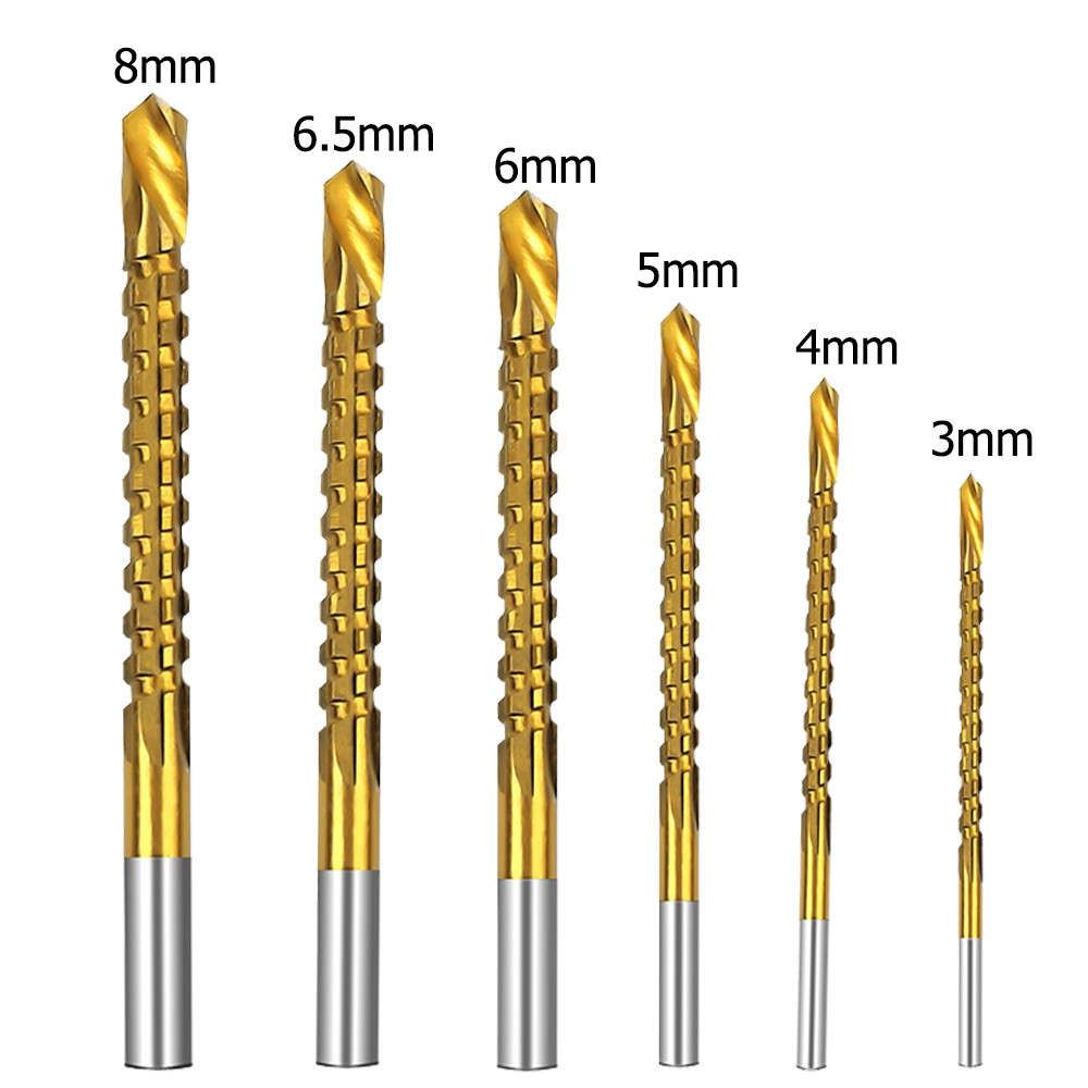 1pcs 3-8mm High Speed Hacksaw Drill Woodworking Drill Bit Metric Composite Tap
