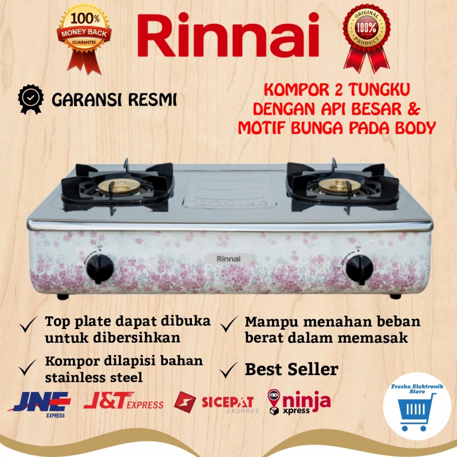 Kompor Gas Rinnai 2 Tungku Ri 712af Rinai 2 Tungku Ri 712 Af Api Turbo Lazada Indonesia