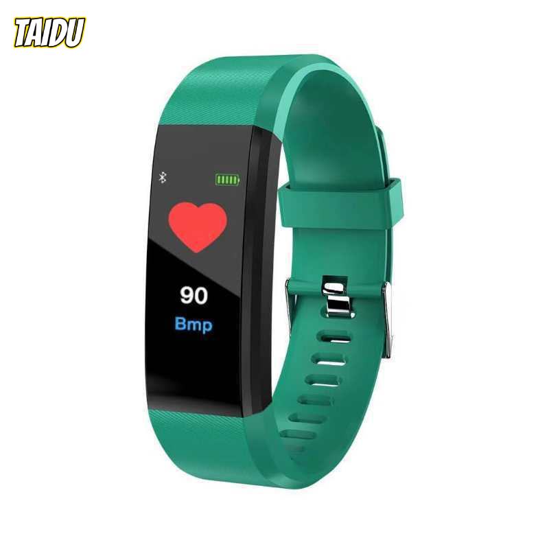 Taidu Bluetooth thông minh Đai tập thể dục với máy theo dõi nhịp tim, Bộ đếm bước chân, huyết áp theo dõi, 50m không thấm nước cho người lớn và trẻ em