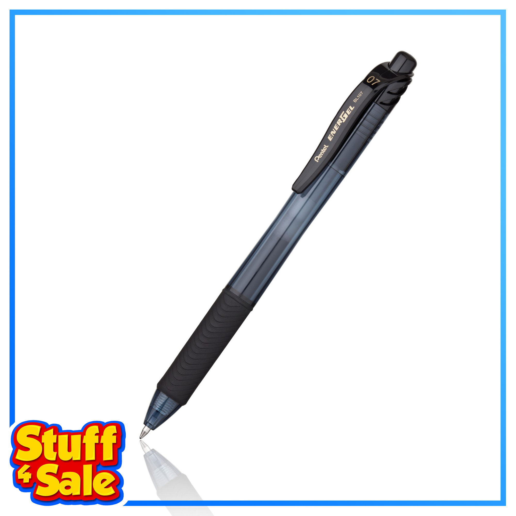 Pentel Stylo roller à encre gel EnerGel-X BL107, bleu - Achat/Vente