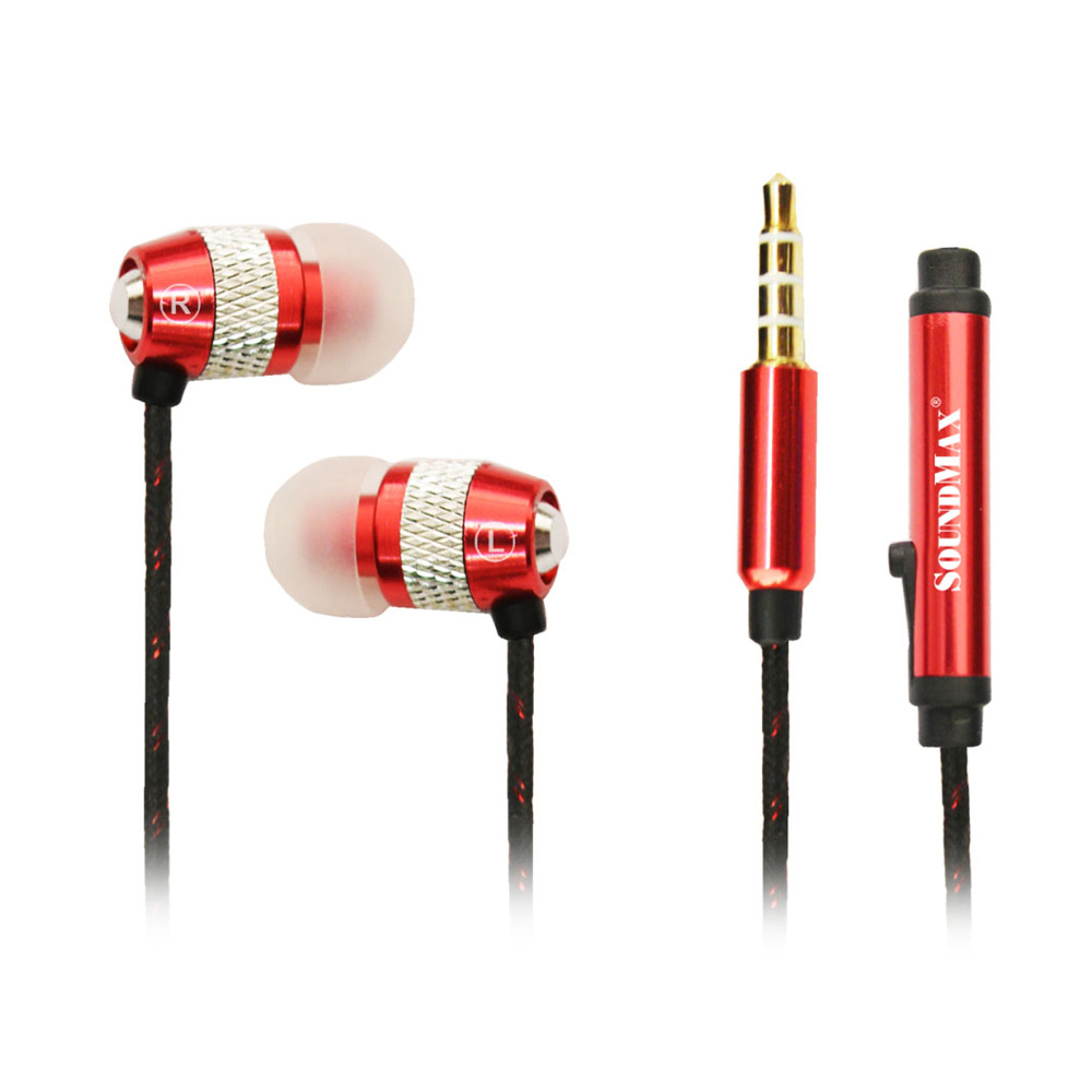 Tai nghe Soundmax AH 306S (Đỏ) - Bảo hành 12 tháng