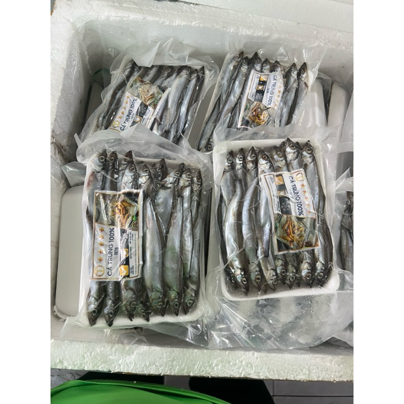 Cá trứng Nauy full trứng 100% khay 500g net 8 (giao tphcm)