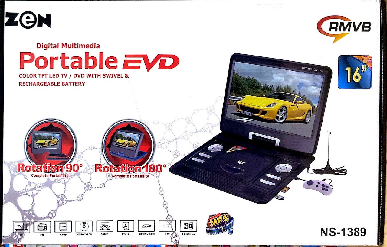 Zen P DVD Player / LED TV NS1389(16INCH) AND NS1689(20 INCH