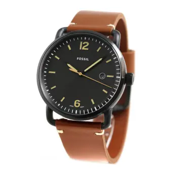 fossil commuter black