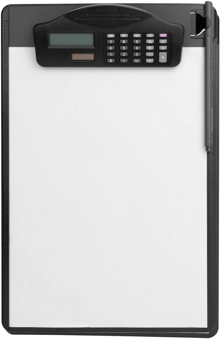 A4 multi-function Folder Board with Solar Powered Calculator Pen Clip for Office Home School Restaurant