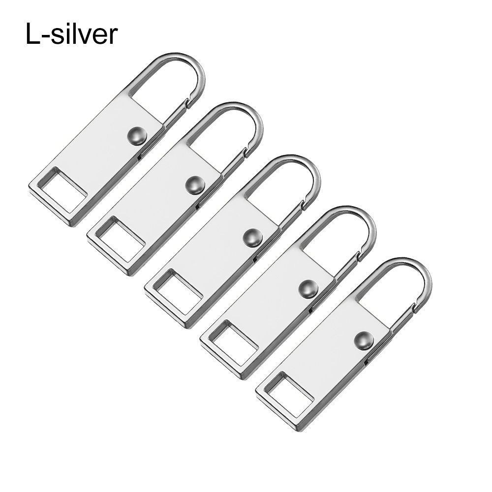Lany mall 5pcs bị phá vỡ khóa có thể tháo rời may kit dây kéo kim loại đầu dây kéo thanh trượt kéo dây kéo kim loại zip