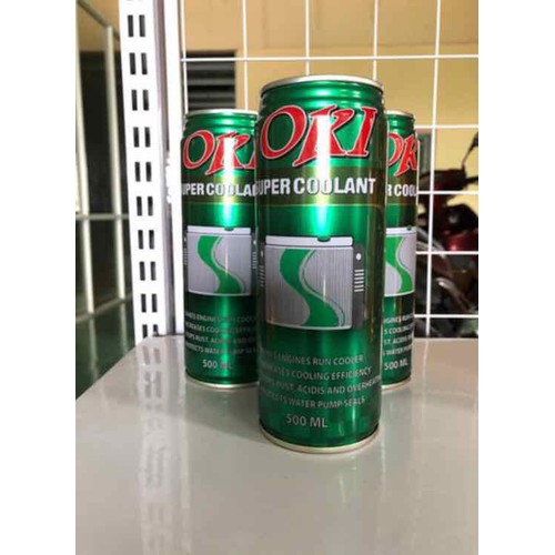Lô 5 lon nước làm mát động cơ Denso Oki Coolant (xanh) - 500ml/lon