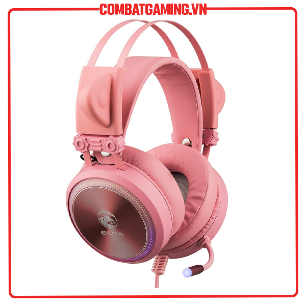 Tai nghe E-DRA EH412 Pro Pink 7.1 Led RGB