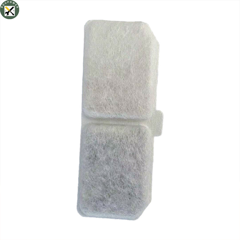 Boupower new！Pet Water Dispenser Filter Element, Activated Carbon+filter Cotton, Square Circulating Water Fountain Filters Replacement, Compatible For Small Pets Drinking Water Equipment